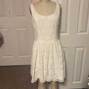 Lilly Pulitzer White Eyelet Sleeveless Dress